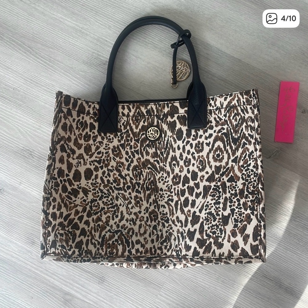 Lilly Pulitzer Leopard Print Tote - Brand New - Picture 2 of 9